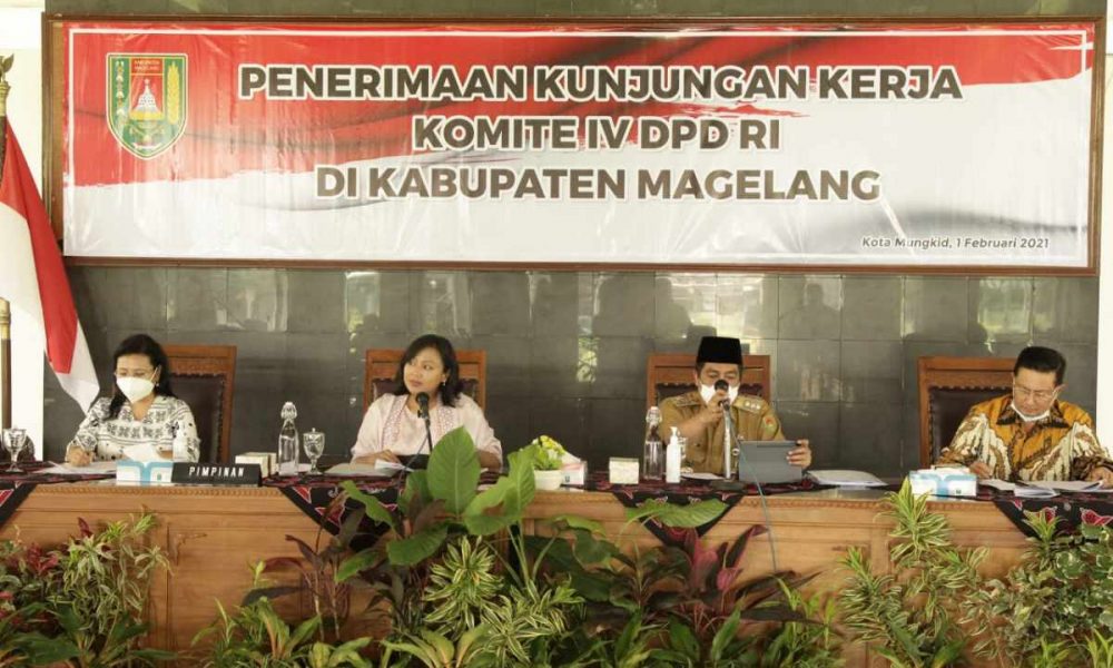 Kunjungan Kerja Komite IV DPD RI Kunker ke Magelang, Sekaligus Meninjau Pemanfaatan Program PEN Bagi UMKM