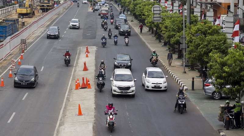 Penerapan Jalan Berbayar, Sepeda Motor, Kawasan Senayan