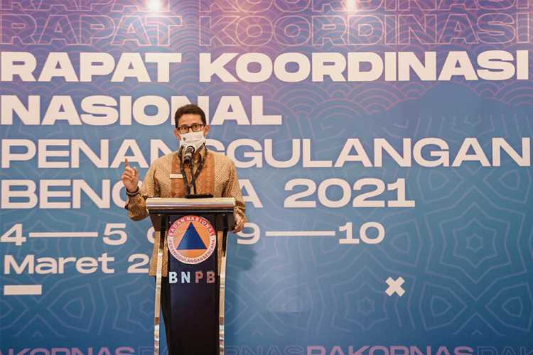 Menparekraf Ingin Manfaatkan Data BNPB untuk Manajemen Krisis Pariwisata