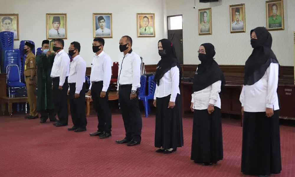 Wali Kota Tanjungbalai Lantik 9 PPPK Distanak dan Disdik 