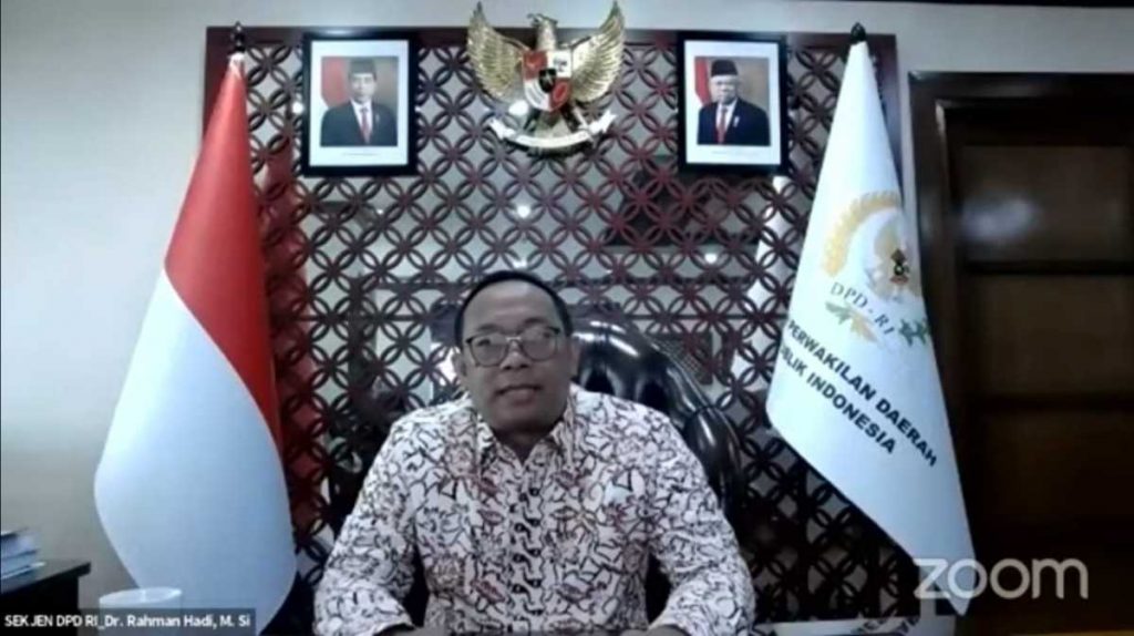 Setjen DPD Gelar Seminar Nasional Online Soal APBN dan Kemampuan Daerah di Tengah Pandemi