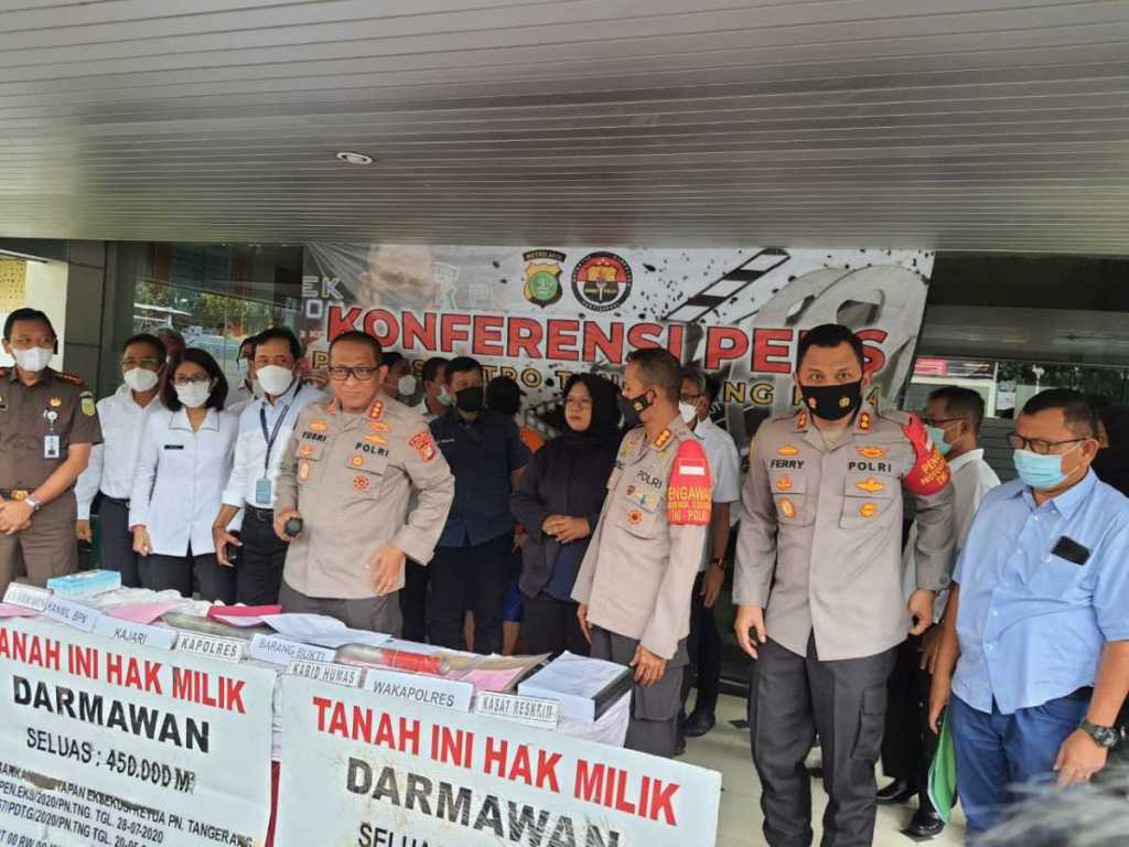Polisi Tangkap Mafia Tanah di Tangerang