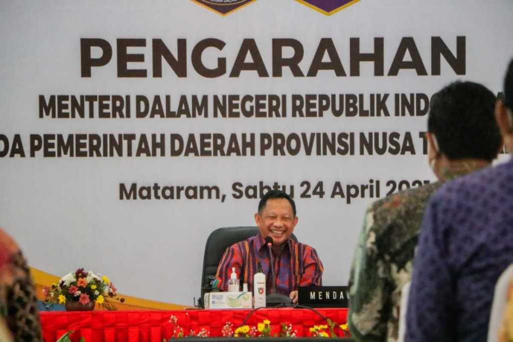 Mendagri Apresiasi Penanganan Covid-19 dan Penerapan PPKM Mikro di NTB
