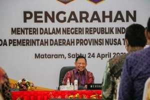 Mendagri Apresiasi Penanganan Covid-19 dan Penerapan PPKM Mikro di NTB
