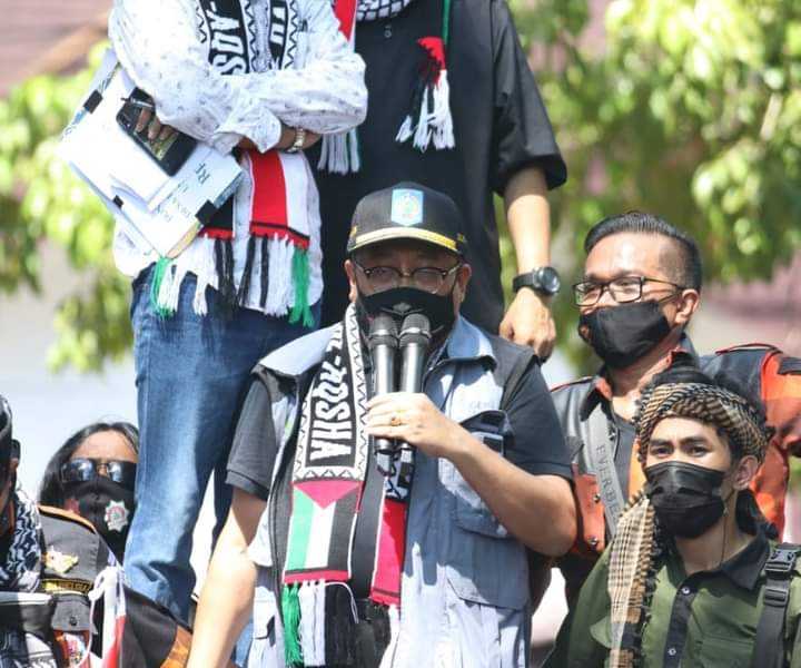 Aksi Bela Palestina, Sekda NTB : Kami Senafas dengan Masyarakat
