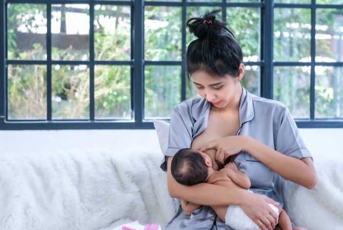 payudara kecil, ASI
