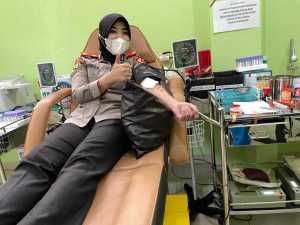Kompol Veronica, Gelar Donor Darah untuk Kemanusiaan