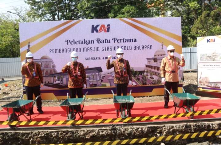 KAI Bangun Masjid di Stasiun Solo Balapan