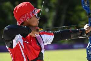 Di Babak Penentuan Peringkat, Tim Panahan Olimpiade Indonesia Terkendala Angin 