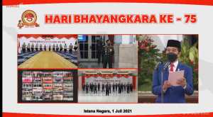 HUT Bhayangkara, Jokowi Apresiasi Kinerja Polri Dalam Penanganan Pandemi Covid