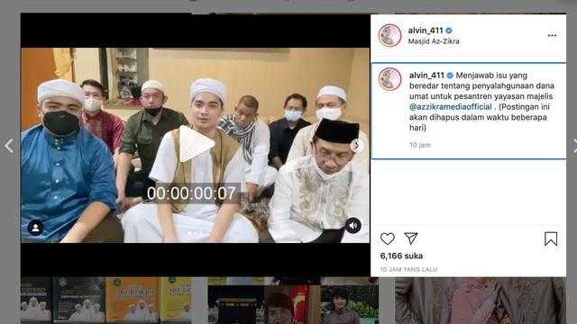 Viral, Beredar kabar Alvin Faiz Dituding Pakai Dana Umat untuk Foya-foya