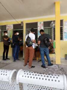 Tim Saber Poldasu OTT Kapuskesmas Hutaimbaru Herpina Dan 4 Bidan 1 Staf