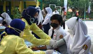 Sebanyak 85,21 Persen Siswa di Pakuyumbuh Sudah Terima Vaksin Pertama