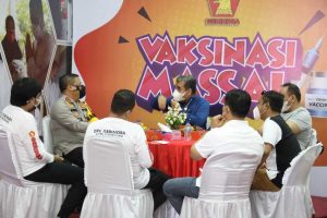 Disupport Polda, Gerindra Gelar Vaksinasi 15 Ribu Dosis di Riau