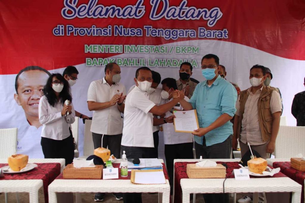 Menteri Investasi Serahkan SK Pemutusan Kontrak PT GTI Gili Trawangan Lombok