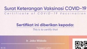 Sertifikat Vaksin Jokowi Bocor di Medsos, Kemendagri Ingatkan Sanksi Pidana