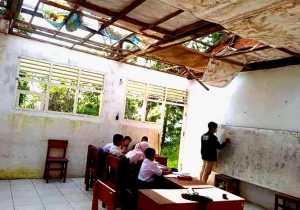 Sekolah di Padangsidimpuan Selatan Tampa Atap, Begini Ceritanya