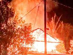 Rumah di Desa Buak Limbang Terbakar, Penghuni Tewas Tepanggang
