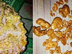 Warga Desa Ujan Mas Temukan Bongkahan Emas