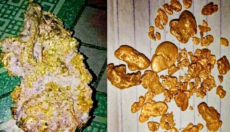 Warga Desa Ujan Mas Temukan Bongkahan Emas