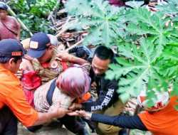 Warga Nyalindung yang Sempat Terimbun Longsor Akhsirnya Bisa Diselematkan