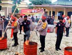 Ganja Seberat 80 KG Hasil Sitaan Dimusnahkan Polda Jambi
