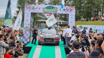 DANAU TOBA RALLY 2021 - Sean Gelael Tercepat di Uji Coba Lintasan
