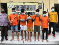 Lima Pelaku Tawuran yang Tewaskan Warga Deli Serdang Ditangkap