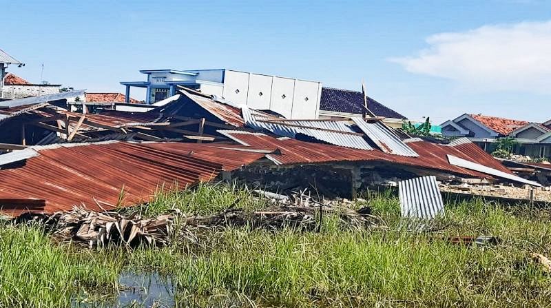 Sebanyak 257 Bangunan Rumah Milik Warga Pademawu Pamekasan Rusak Diterjang Angin