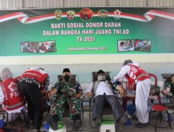 Sambut Hari Juang TNI AD, Korem 162/WB Gelar Donor Darah di Pondok Pesantren