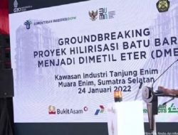 Presiden “Groundbreaking” Proyek Hilirisasi Batu Bara jadi DME di Sumsel