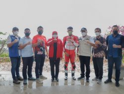 Pembalap Moto3 Mario Suryo Aji Jajaki Sircuit Mandalika Lombok NTB