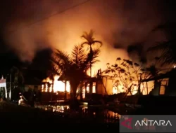 Barak di Markas Batalyon RK 644/Walet Sakti Putussibau Terbakar