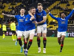 LIGA EUROPA – Rangers Permalukan Dortmund di 16 Besar Leg Pertama