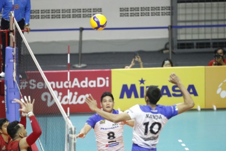 PROLIGA 2022 - Menang Lawan Palembang Bank SumselBabel, Pertamina Pertamax Pastikan Tiket Final
