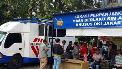 Layanan SIM Keliling di Jakarta Hari Ini hanya Buka di Dua Lokasi