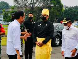 Jokowi Ketamu Menantu Boby dan Gubsu Edy Rahmayadi Sebelum Tinjau Kebun Jeruk di Sumut