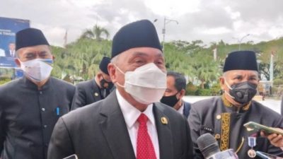Isran Noor Anggap Penyatuan Tanah dan Air Seluruh Gubernur di Titik Nol IKN Nusantara Jadi Momen Bersejarah