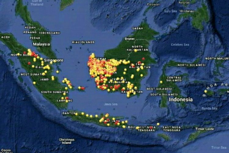 BMKG Deteksi 48 Titik Panas di Empat Kabupaten di Kaltim