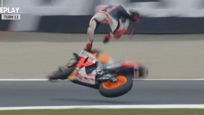 Buntut Kecelakaan Hebat Marc Marquez di Mandalika, Bos Honda Serang Balik Michelin