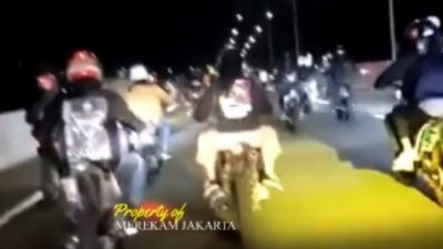 Polisi Tangkap Pengendara Supermoto yang Terobos Tol Kelapa Gading-Pulo Gebang