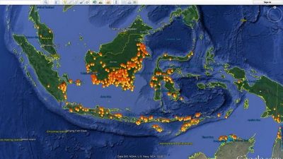 12 Titik Panas, 18 Titik Panas, 22 Titik Panas, 17 Titik Panas, BMKG, Balikpapan, 78 Titik Panas, BMKG Melalui Stasiun di Balikapapan, 14 Titik Panas, BMKG