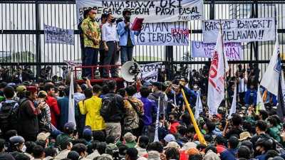 Polres Metro Jaktim Tangkap 30 Remaja yang Ikut Aksi Demo di DPR