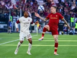 LIGA ITALIA – AS Roma Raih Kemenangan Tipis 2-1 Lawan Salernitana