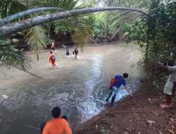 SAR Gabungan Caru Pencari Kepiting yang Hilang di Sungai Pinsan Sulut