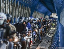 Jalur Utama Cianjur Masih Dipadati Pemudik Arus Balik Lebaran