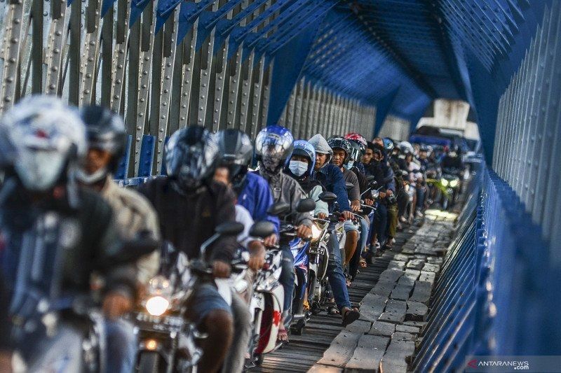 Jalur Utama Cianjur Masih Dipadati Pemudik Arus Balik Lebaran