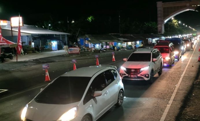 Arus Balik Lebaran di Sumbar Menuju Riau Mulai Padat