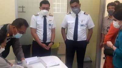 Polda Sumut Tes Urine Awak dan Kru Pesawat