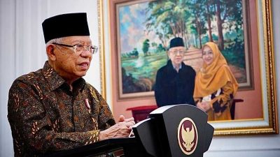 Wapres Ma'ruf Amin Tarik Kebijakan Pelonggaran Masker